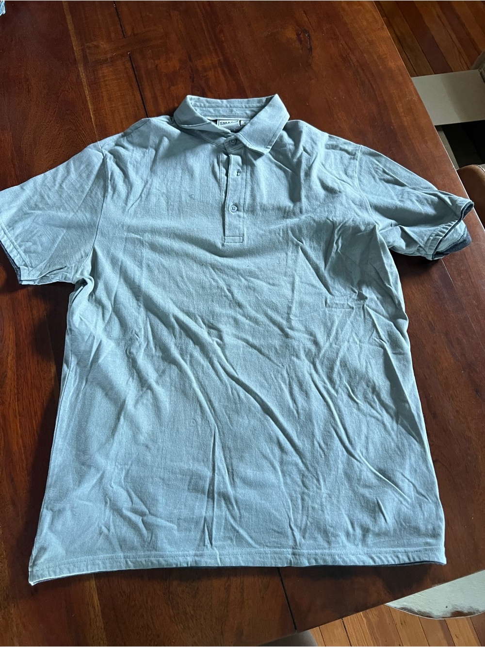 Men’s Light Sage Green Polo | Medium | 100% Cotton